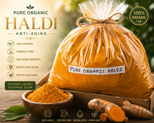 Pure Organic Haldi (Turmeric) with Ayurvedic Benefits